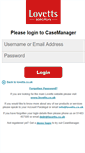 Mobile Screenshot of casemanager.lovetts.co.uk